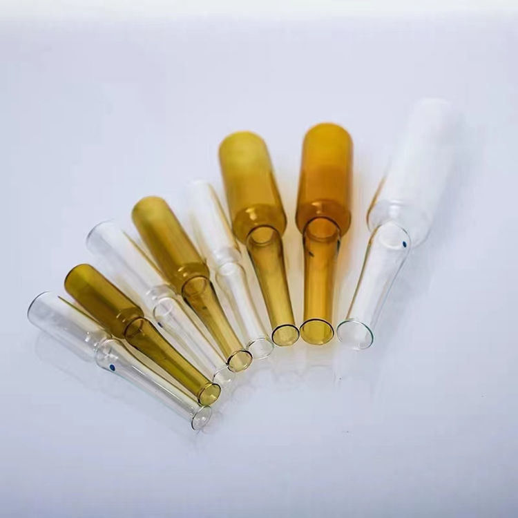1ml 2ml 5ml 10ml 20ml Çin ve ISO Standart Cam Ampulat Tek kullanımlık Farmasötik borosilikat Cam Ampulat
