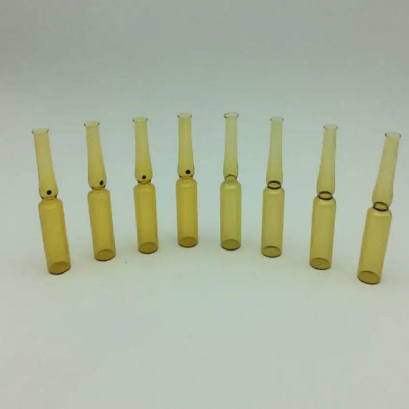 5ml 10ml 20ml Renkli Halkalı Kesme Tıbbi Nötr Borosilikat Cam Ampule