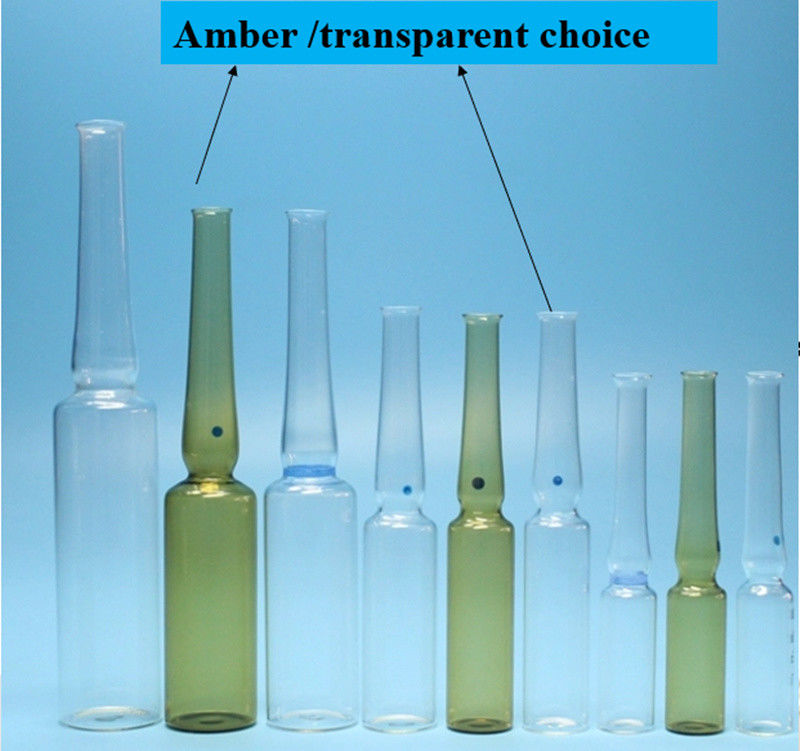 1ml 2ml 5ml 10ml ISO Standart Ybb Standart USP Tip 1 USP Tip 2 Cam Ampulet OPC Tarafsız borosilikat cam ampül