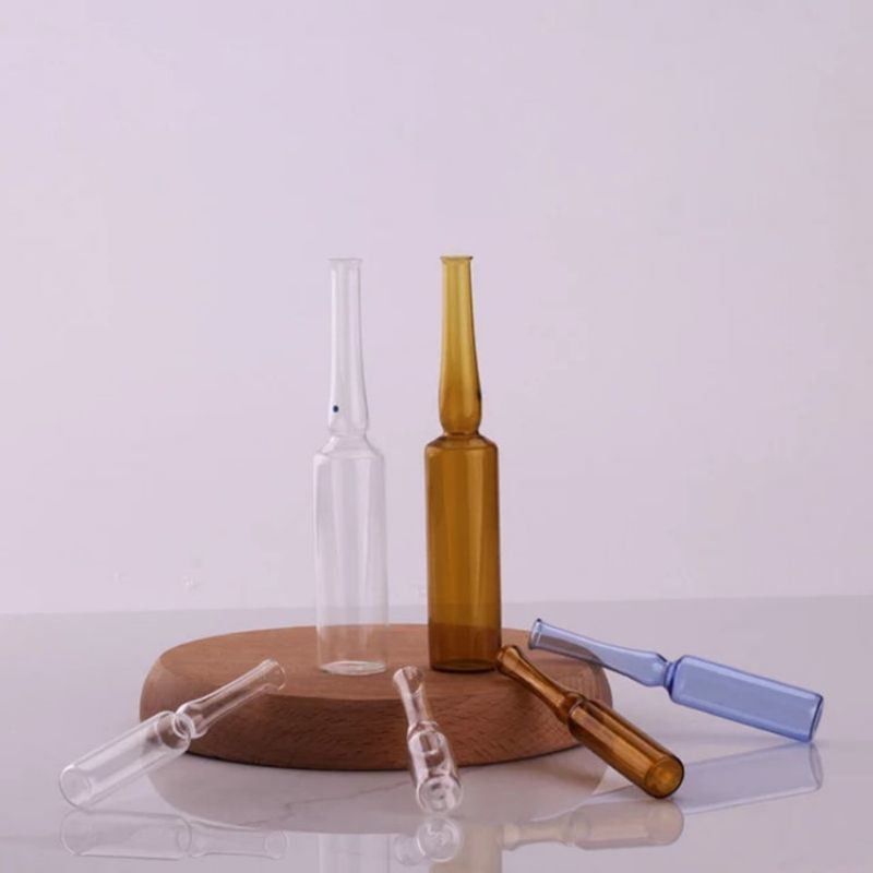 Farmasötik 1ml 2ml 5ml 10ml ISO Form A B C D Boş Tıbbi Cam Ampulat Enjeksiyon Tıbbı için ISO Standartı