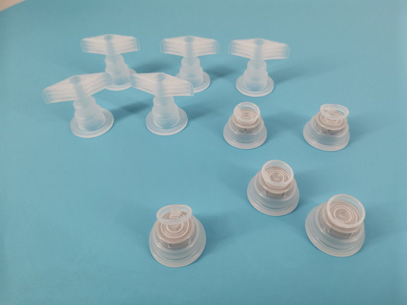 Lvp PP Infüzyon Şişesi için Çift Katlanabilir Tek Valf Kapatma İnfuzyon Kapağı 30mm Euro Kapak İki Başlı