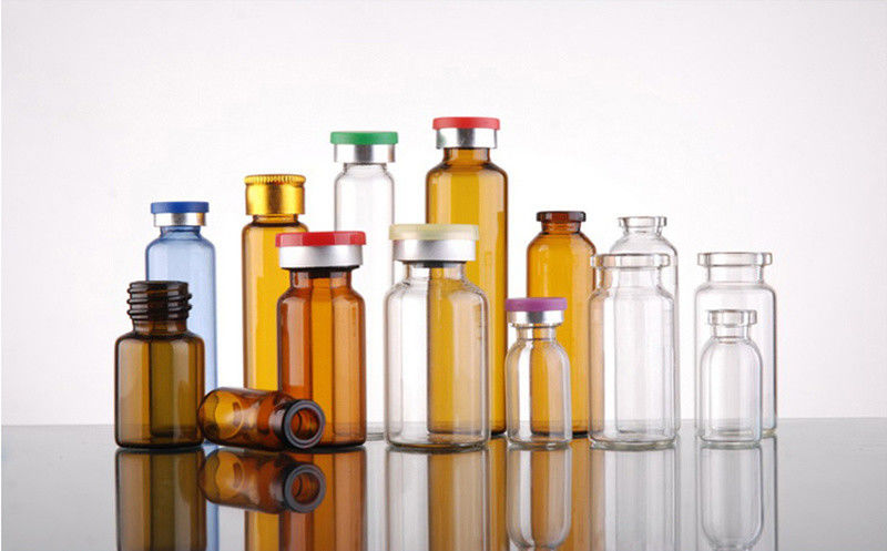 2 ml 5 ml 7 ml Dondurma Kurutma Cam Viyoli Farmasötik Tubular Vaktsina Alüminyum kapağı olan Açık Amber Cam Viyolar