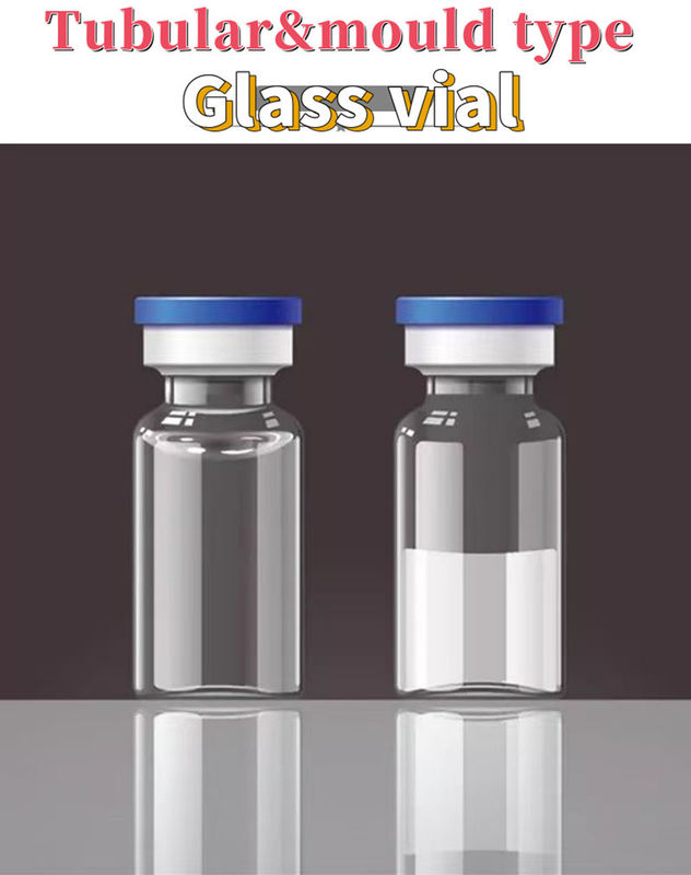Enjeksiyon Penisilin Cam Viyoli 5ml 10ml Açık Amber Borosilikat Farmasötik Tubular Enjeksiyon için Cam Viyolar