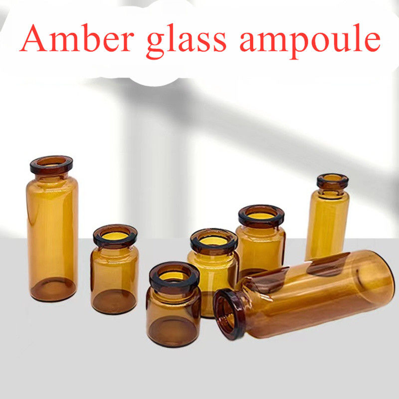 Enjeksiyon Penisilin Cam Viyoli 5ml 10ml Açık Amber Borosilikat Farmasötik Tubular Enjeksiyon için Cam Viyolar