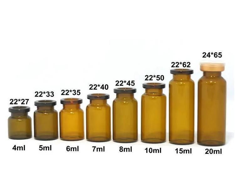 5 ml 7 ml 10 ml Açık Steril Tıbbi Cam Şişeler Boynunu Kırma İlaçlı Tüplü Cam Şişe Enjeksiyon için