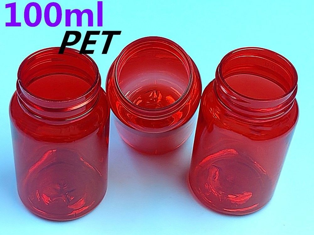 100cc 150cc PET Plastik Kapsül Şişe İlaç Hap Vitamin tablet Şişe Konteyner Plastik Hap Kapsülleri Şişe