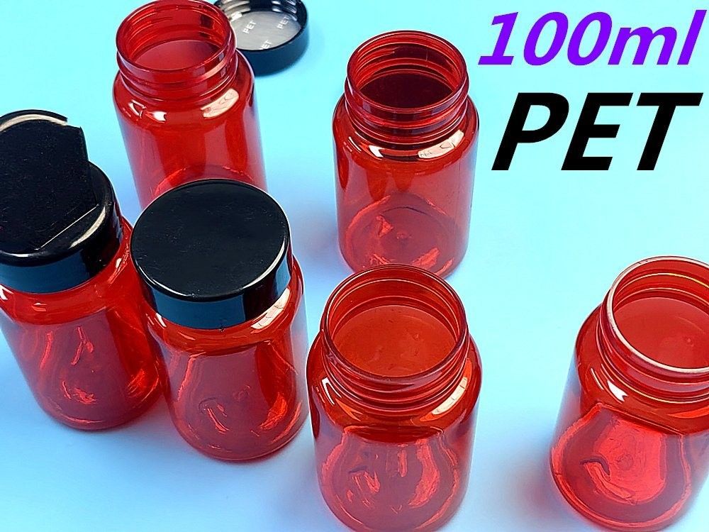 100cc 150cc PET Plastik Kapsül Şişe İlaç Hap Vitamin tablet Şişe Konteyner Plastik Hap Kapsülleri Şişe