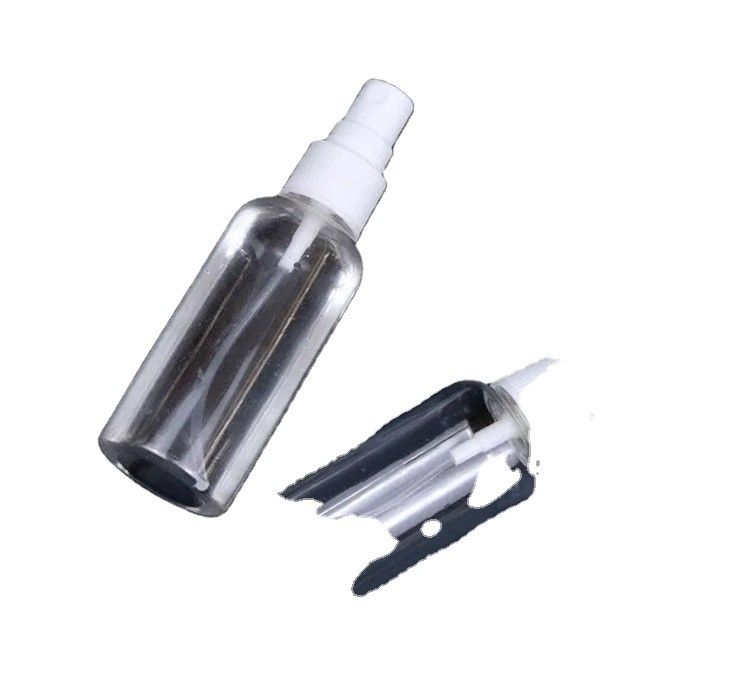 60 ml 100 ml Yuvarlak Şekil Küçük PET Plastik Sprey Şişe l 50 ml kozmetik PET açık El yıkama sanitasyonu sprey şişesi