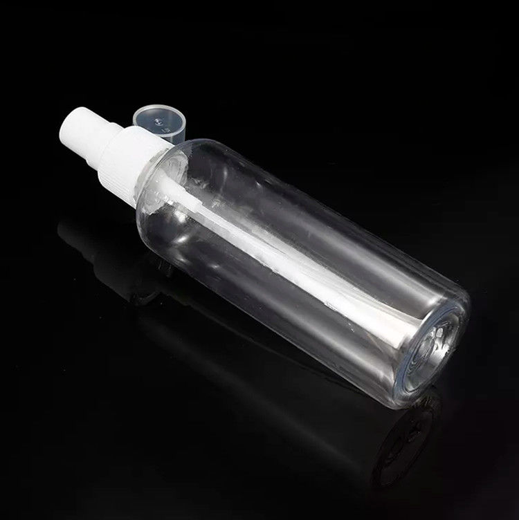 50ml 60ml 100ml PET açık yuvarlak özelleştirilebilir yeniden doldurabilir el dezenfektan yuvarlak doldurma kozmetik PET plastik sprey şişesi