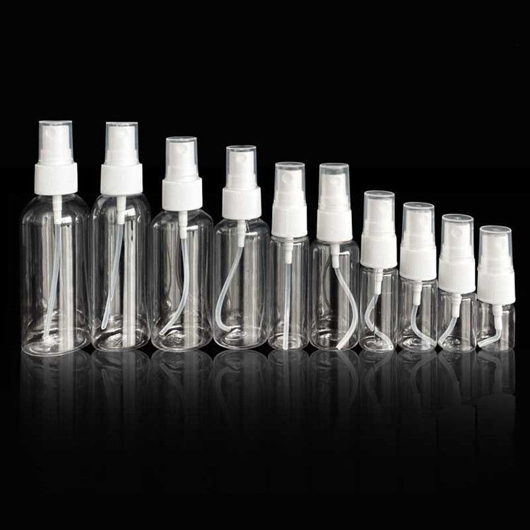 60ml 120ml 355ml mavi Plastik El Dezenfektan Deri Bakım Şampuan Sprey Şişe PET Kozmetik Şeffaf Plastik sprey şişeler