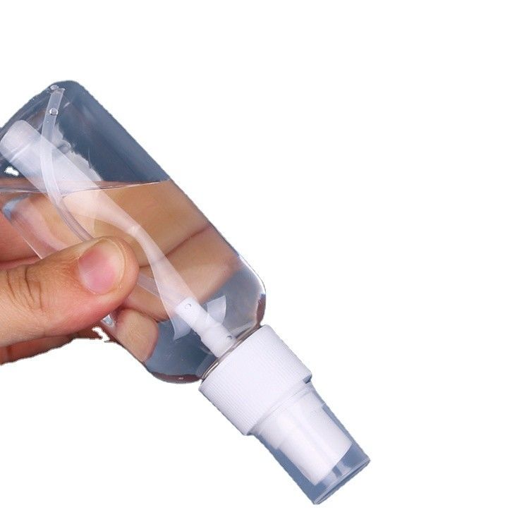 50ml 60ml 100ml PET plastik sprey ince sis parfüm dezenfektan alkol sprey ile taşınabilir kozmetik plastik şişeler