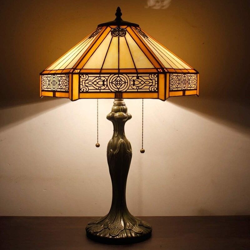 Altıgon 30cm 40cm Otel Lüks Masa Lampası Bar Yatak Odası Oturma Odası Yatak Odası El Yapımı LED Cam Renkli Masa Lampası