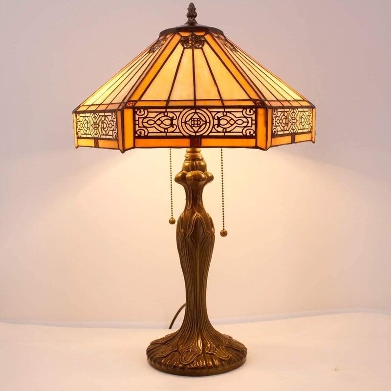 30cm Altıgen Çalışma Retro Sıcak Yatak Oda Ev El yapımı Dekoratif Lamba Renkli Sanat Türk Cam Lüks Masa Lampu